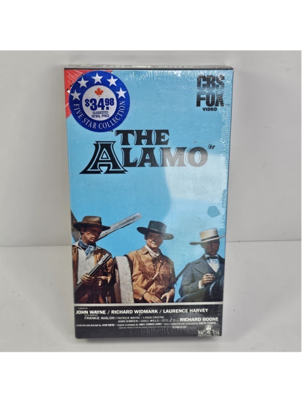 SEALED BETAMAX The Alamo Sealed CBS Fox Video John Wayne Richard Widmark Beta